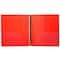 JAM Paper 0.75" Red Glass Twill Plastic 3-Ring Binder